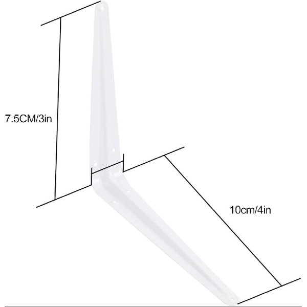 Rebrilliant Shelf Brackets, Heavy Duty Metal Wall Corner Angle Shelving